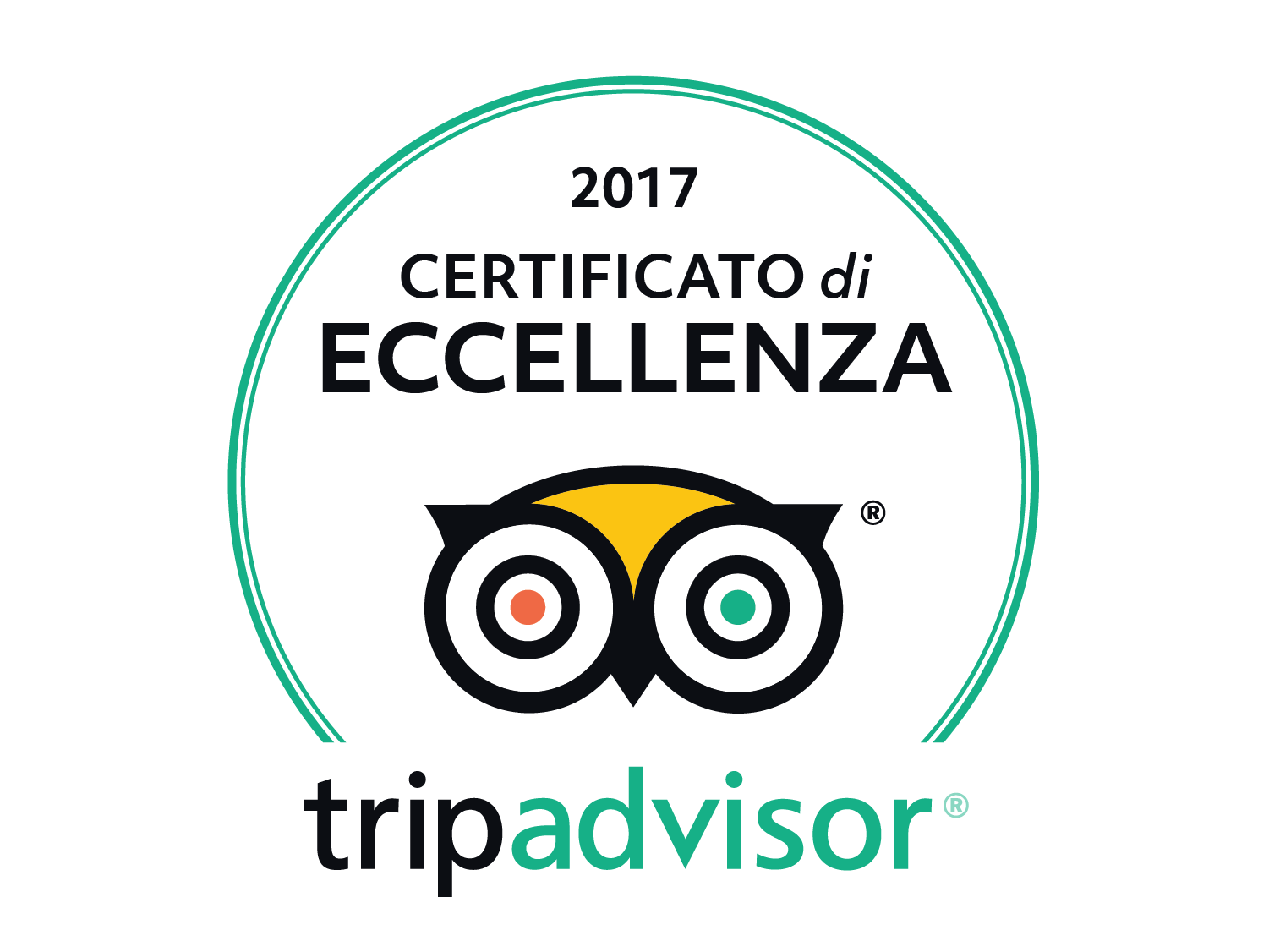 certificato di eccellenza Tripadvisor